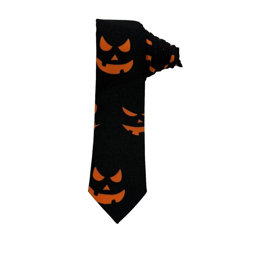 Opposuits Halloween Jack O Lantern Pumpkins Novelty Necktie Polyester Black